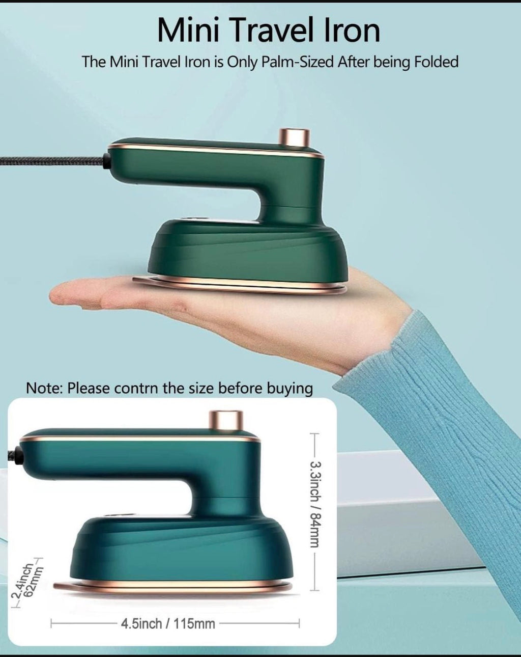 Portable Mini Steam Iron Handheld Garment
