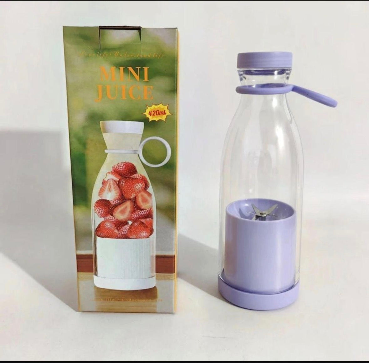 Portable Mini Juice Blender 420ml – USB Rechargeable