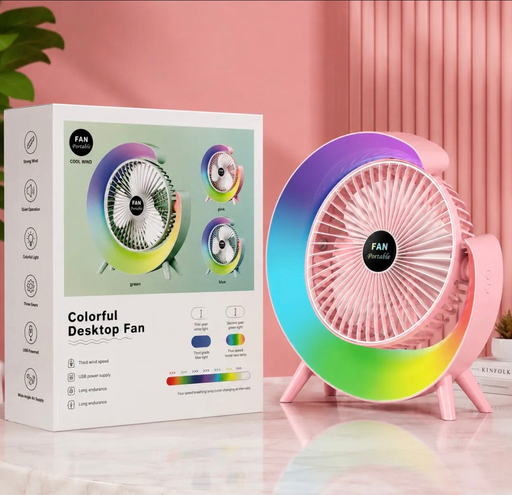 Portable Foldable USB Rechargeable Storage Fan